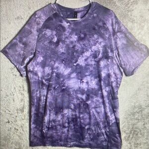 Lululemon Always Agile Short Sleeve Spray Dye Diamond Dye Dusky Lavender XL